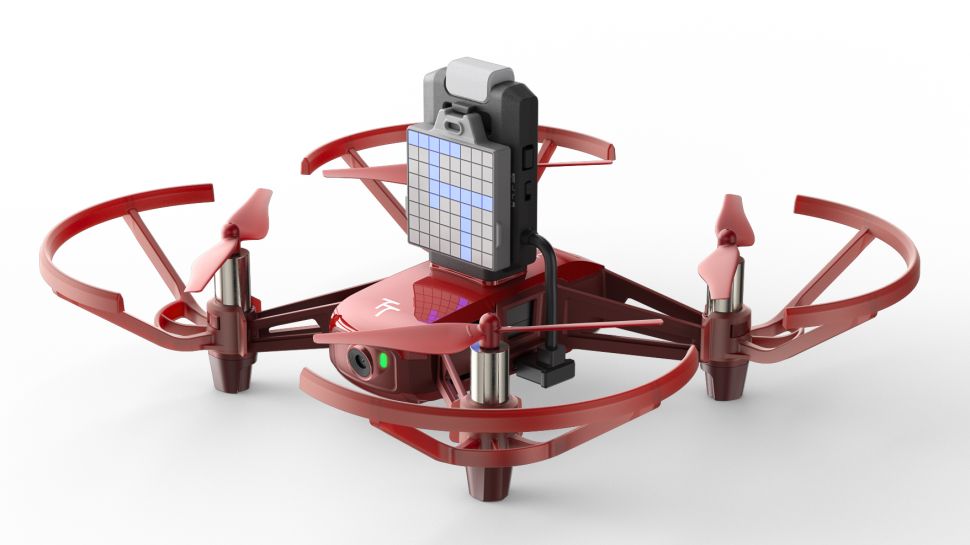 Drone used for coding in STEM drone curriculum